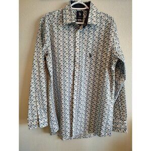 US Polo Assn Men's Button-down Long Sleeve Shirt Slim Fit Size L